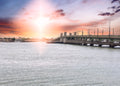 Bridge of Lions Sunset Canvas Print