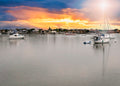Harbor Sunset — Long Exposure Fine Art Canvas Print