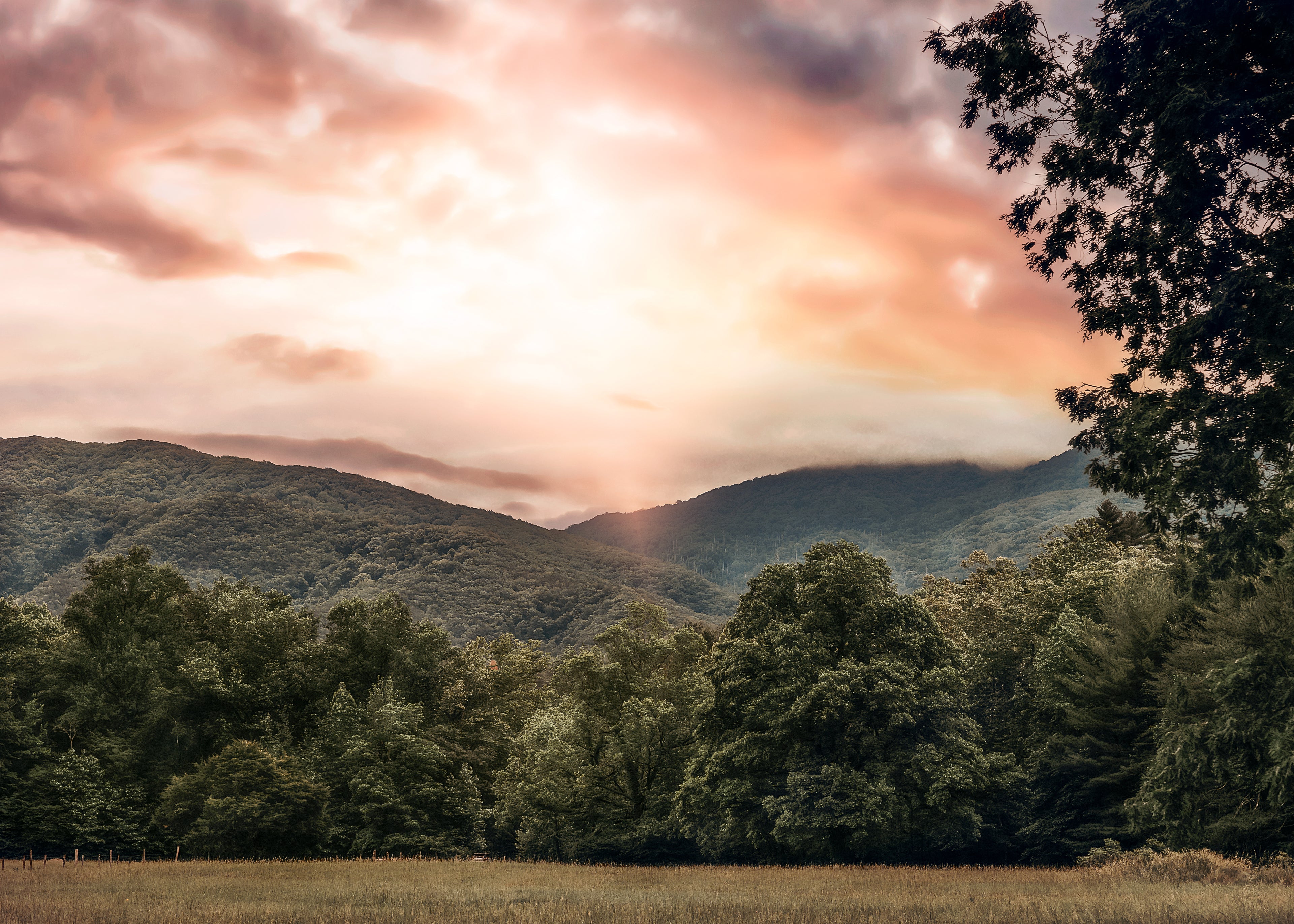 Smoky Mountain Sunset — Fine Art Landscape Canvas Print